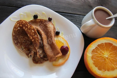 Блины с кукурузными отрубями