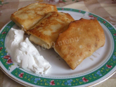 Тонкие блины с начинкой