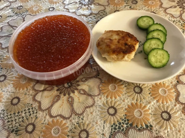 Котлеты куриные с сыром и шампиньонами