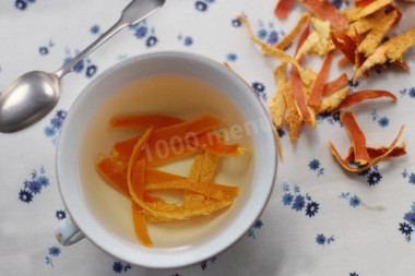Чай с мандариновой кожурой
