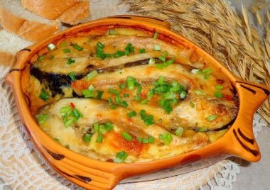 Рыба запеченная с картофелем по русски
