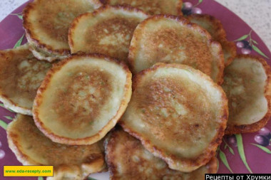 Кабачковые оладьи сладкие