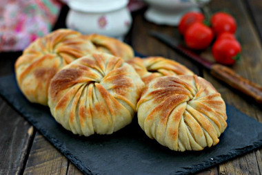 Самса с картошкой и фаршем