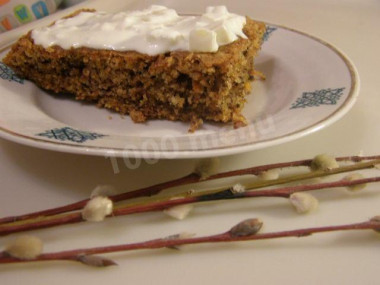 Морковный торт с грецкими орехами