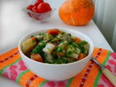 Соте из курицы с овощами