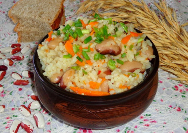 Плов с фасолью