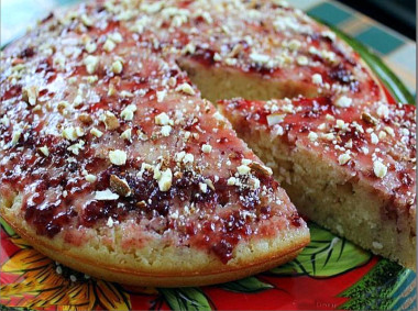 Пирог манник с йогуртом