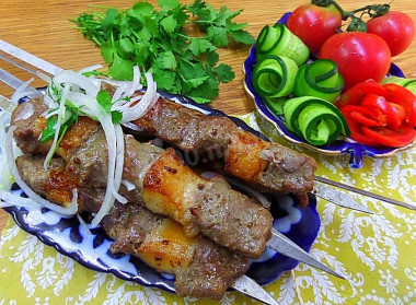 Шашлык из говядины чтобы мясо было мягким на мангале