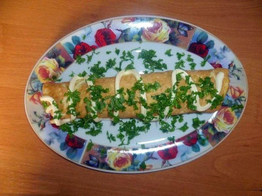 Вкусный омлет с начинкой по-французски