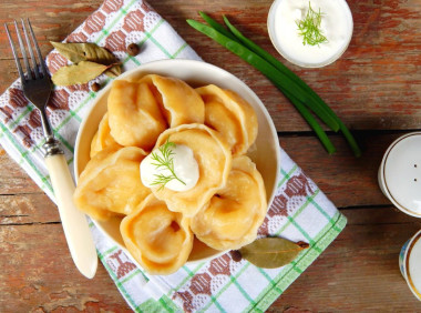 Пельмени с капустой