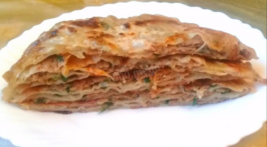 Лепешки с начинкой за 5 минут