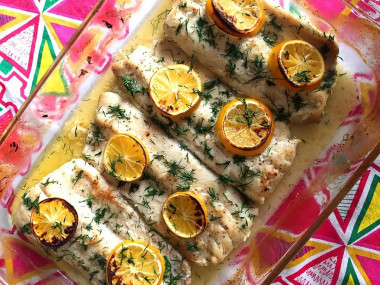 Запеченная масляная рыба