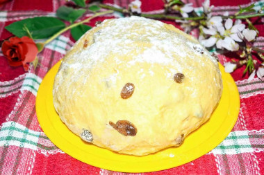 Тесто для кулича на сухих дрожжах