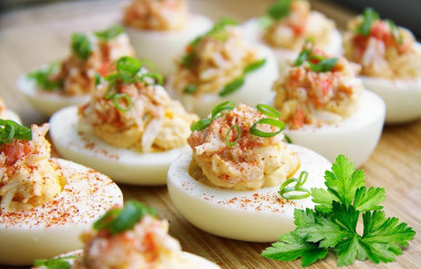 Яйца с мясом криля