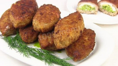 Куриные котлеты с яйцом и зеленью