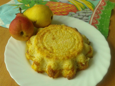 Запеканка с кукурузной крупой яблоками и морковью