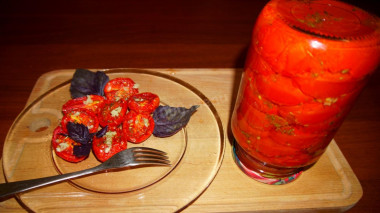 Вяленые томаты Проще не бывает в духовке на зиму