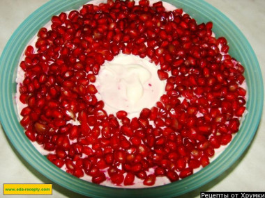 Салат Гранатовый браслет с мясом
