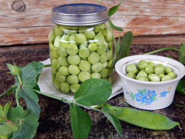 Маринованный горох на зиму домашний