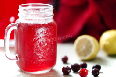Морс из замороженной клюквы и брусники
