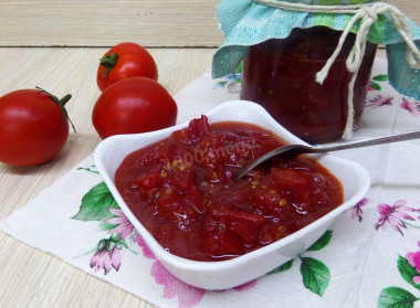 Помидорное варенье с лимонами на зиму