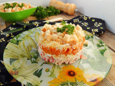 Салат королевский с крабовыми палочками