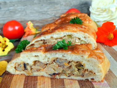 Кулебяка с капустой