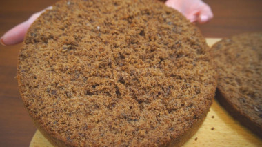 Шоколадный бисквит с какао для торта