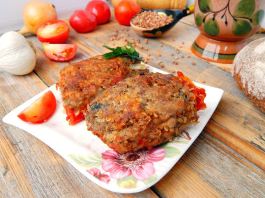 Гречаники с фаршем в духовке