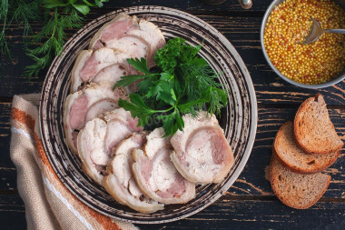 Рулет из рульки с грудкой