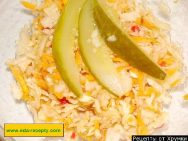 Салат Медовый из капусты с морковью и уксусом