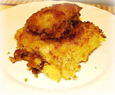 Морской окунь жареный с грибами и картошкой