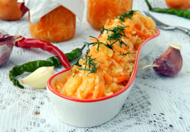 Салат из кабачков и моркови на зиму