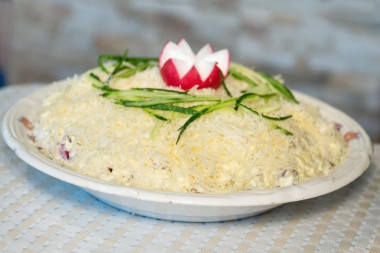 Салат с икрой трески консервированной
