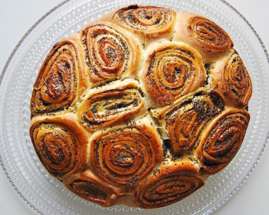 Пирог с маком из дрожжевого теста