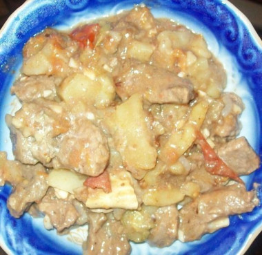 Азу из говядины с картошкой