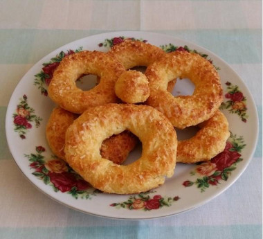 Творожно-кокосовые колечки