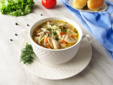 Суп лапшичный с курицей