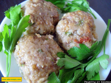 Биточки мясные в микроволновке