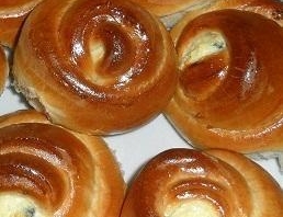 Творожные розочки с творогом с корицей
