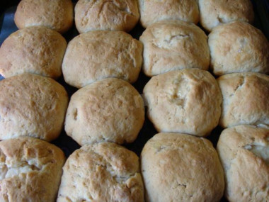 Булочки сметанные с яблоками