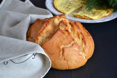 Домашний хлеб классический на опаре в духовке