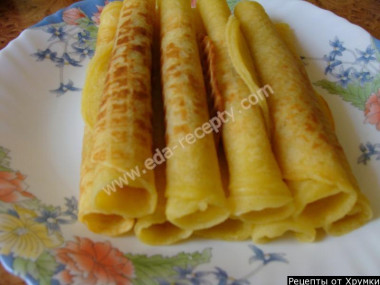Вафельные трубочки с джемом