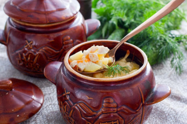 Куриное филе в горшочках в духовке