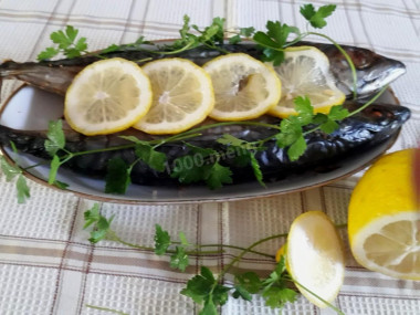 Скумбрия на соли с лимоном