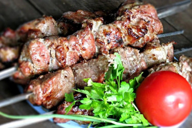 Шашлык из мраморной говядины