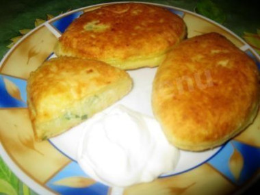 Пирожки с картошкой жареные на сковороде