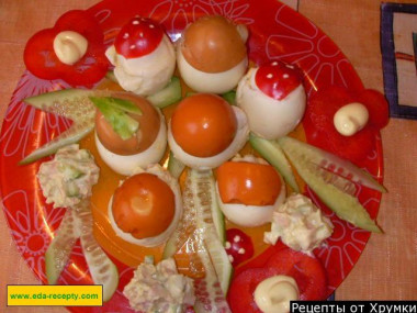 Закуска из яиц Боровички