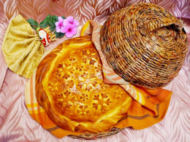 Курник новогодний на кефире