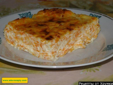 Запеканка творожная с морковью